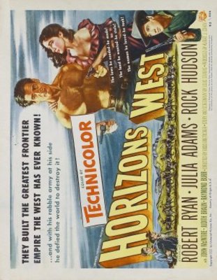 Horizons West movie poster (1952) poster with hanger