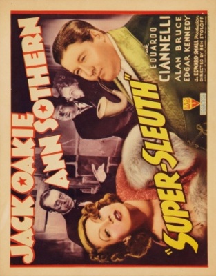 Super-Sleuth movie poster (1937) wooden framed poster