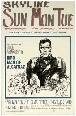 Birdman of Alcatraz movie poster (1962) metal framed poster