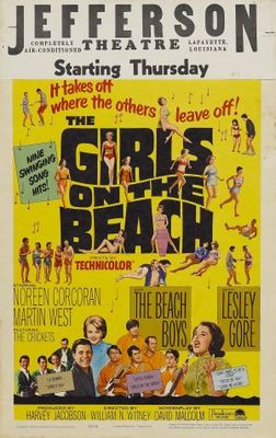 The Girls on the Beach movie poster (1965) metal framed poster