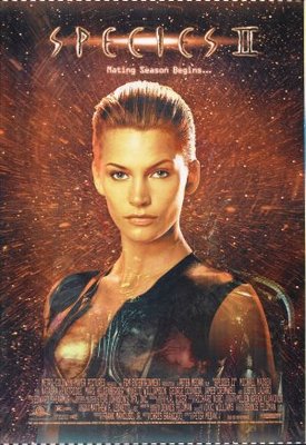 Species II movie poster (1998) metal framed poster