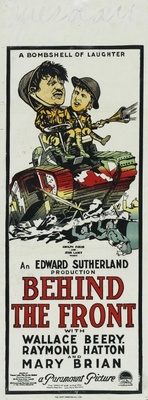 Behind the Front movie poster (1926) canvas poster