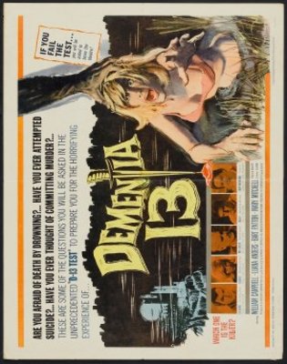 Dementia 13 movie poster (1963) canvas poster