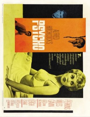 Psycho movie poster (1960) Stickers MOV_7fa26cb2