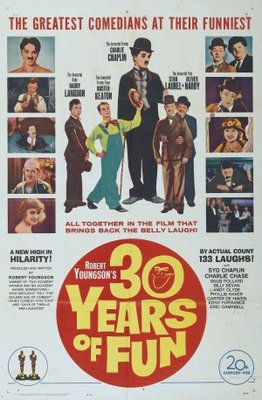 30 Years of Fun movie poster (1963) Longsleeve T-shirt