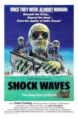 Shock Waves movie poster (1977) wooden framed poster
