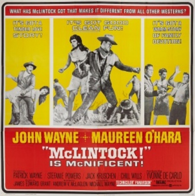 McLintock! movie poster (1963) wooden framed poster