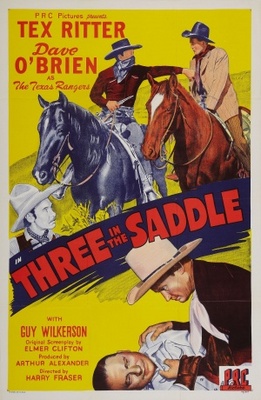 Three in the Saddle movie poster (1945) mouse pad