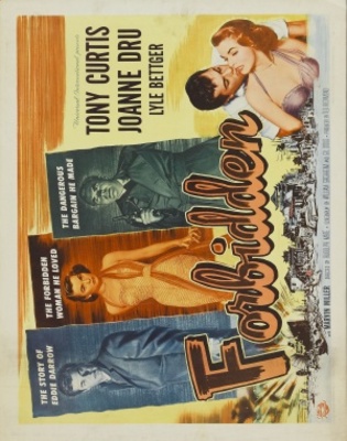 Forbidden movie poster (1953) metal framed poster