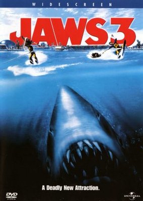 Jaws 3D movie poster (1983) poster with hanger