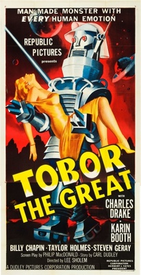 Tobor the Great movie poster (1954) wooden framed poster