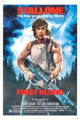 First Blood movie poster (1982) metal framed poster
