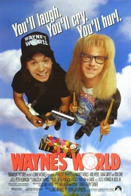 Wayne's World movie poster (1992) poster with hanger