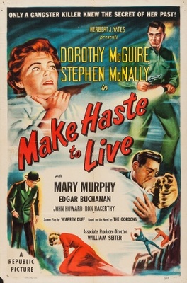 Make Haste to Live movie poster (1954) tote bag