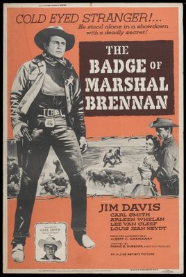 The Badge of Marshal Brennan movie poster (1957) poster