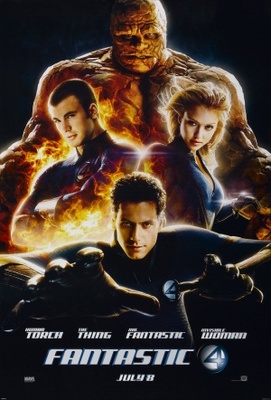 Fantastic Four movie poster (2005) poster with hanger