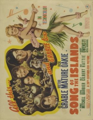 Song of the Islands movie poster (1942) poster with hanger