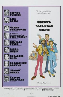 Uptown Saturday Night movie poster (1974) wooden framed poster
