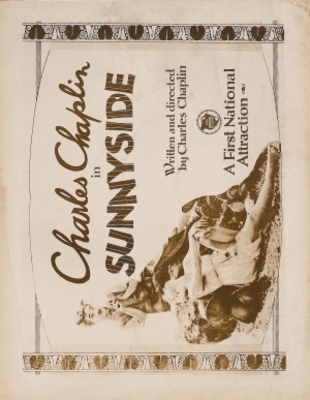 Sunnyside movie poster (1919) wooden framed poster