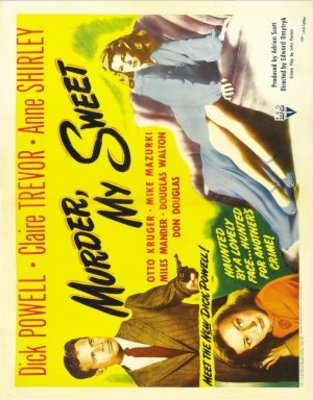 Murder, My Sweet movie poster (1944) wood print