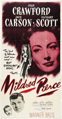 Mildred Pierce movie poster (1945) wood print