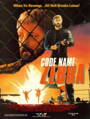 Code Name: Zebra movie poster (1987) Stickers MOV_818a1acf