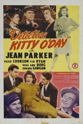 Detective Kitty O'Day movie poster (1944) wooden framed poster