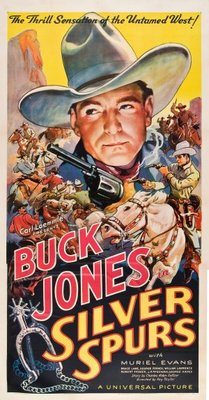 Silver Spurs movie poster (1936) wooden framed poster