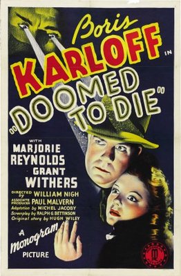 Doomed to Die movie poster (1940) metal framed poster