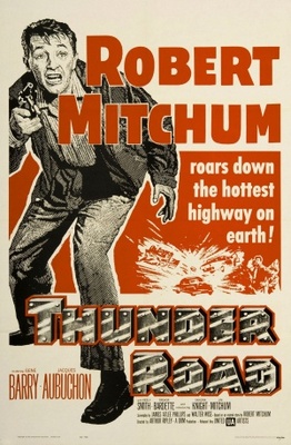Thunder Road movie poster (1958) wood print