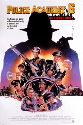 Police Academy 6: City Under Siege movie poster (1989) canvas poster