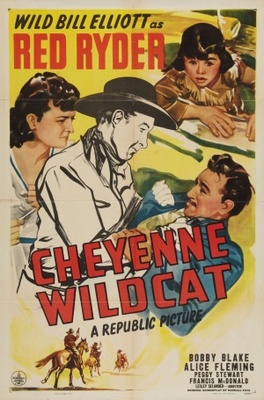 Cheyenne Wildcat movie poster (1944) wooden framed poster