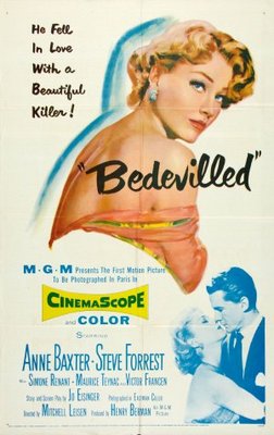 Bedevilled movie poster (1955) metal framed poster