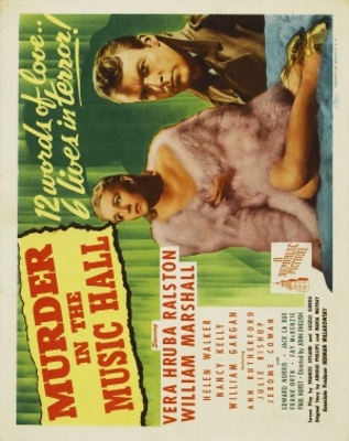 Murder in the Music Hall movie poster (1946) wooden framed poster