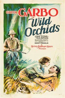 Wild Orchids movie poster (1929) metal framed poster