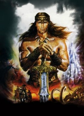 Conan The Destroyer movie poster (1984) wooden framed poster