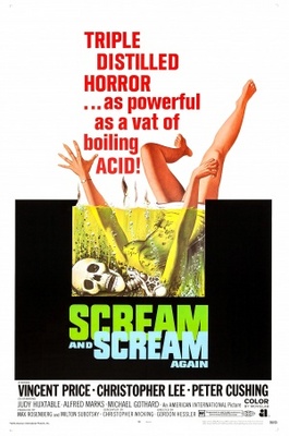 Scream and Scream Again movie poster (1969) metal framed poster