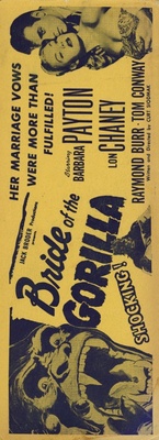 Bride of the Gorilla movie poster (1951) metal framed poster