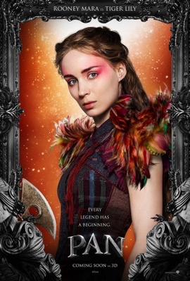 Pan movie poster (2015) canvas poster