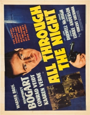 All Through the Night movie poster (1942) canvas poster