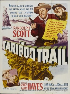 The Cariboo Trail movie poster (1950) wooden framed poster