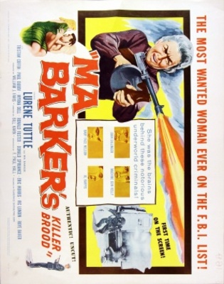 Ma Barker's Killer Brood movie poster (1960) mouse pad