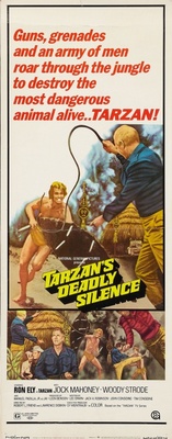 Tarzan's Deadly Silence movie poster (1970) metal framed poster