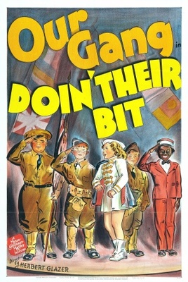 Doin' Their Bit movie poster (1942) metal framed poster