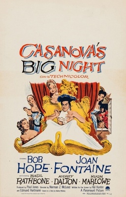 Casanova's Big Night movie poster (1954) metal framed poster