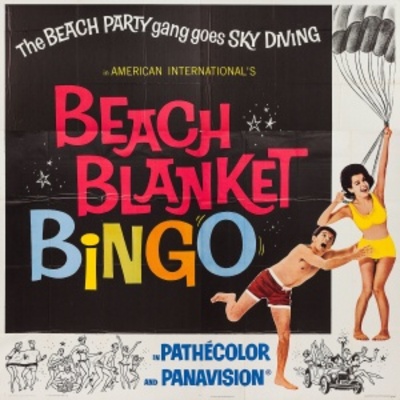 Beach Blanket Bingo movie poster (1965) canvas poster