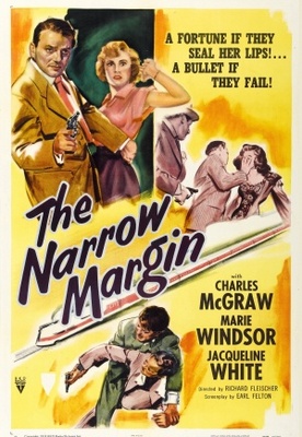 The Narrow Margin movie poster (1952) metal framed poster