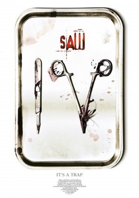 Saw IV movie poster (2007) pillow