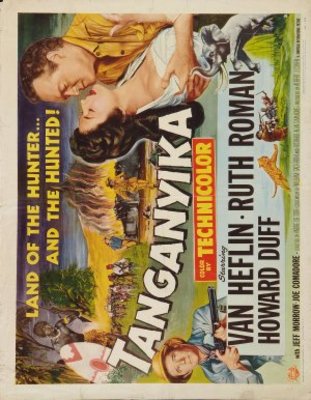 Tanganyika movie poster (1954) poster with hanger