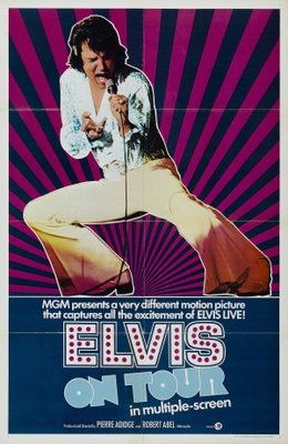 Elvis On Tour movie poster (1972) wood print
